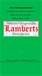 Mobile Screenshot of fleischerei-lambertz.de